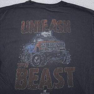 Big Dogs Shirt Mens Large Unleash The Beast Monster Truck Graphic Tee 2010s
